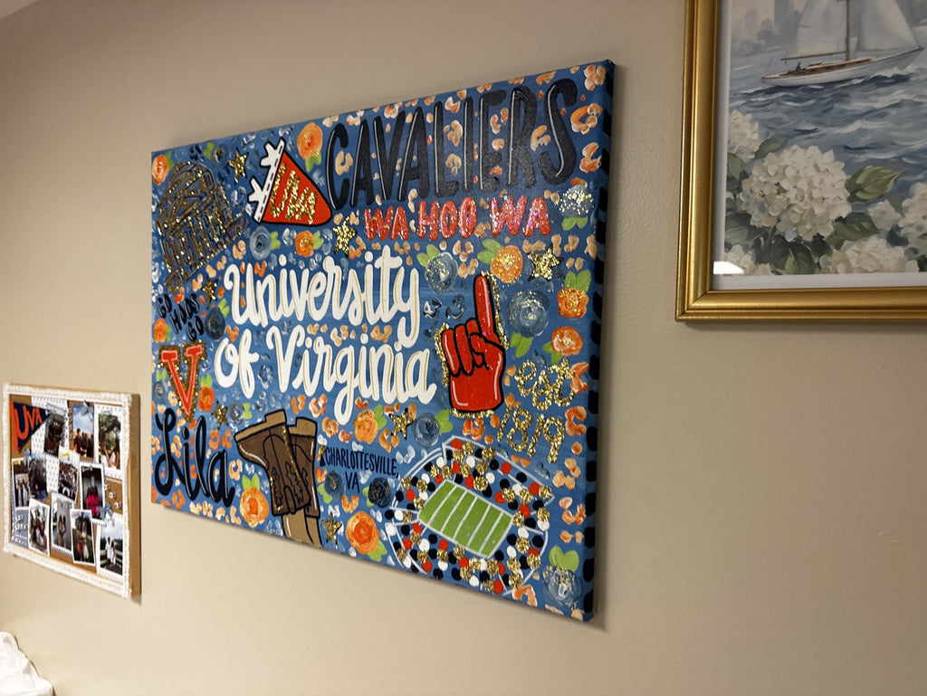 Custom Personalzied 'Viral' College Painting