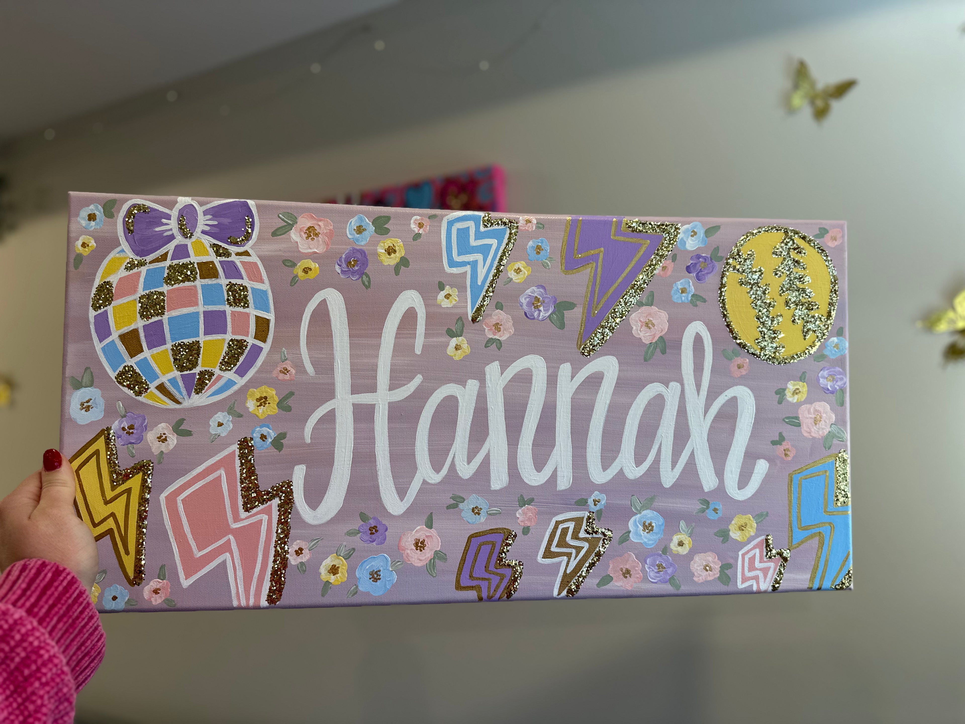Softball Girl Personalized Painting