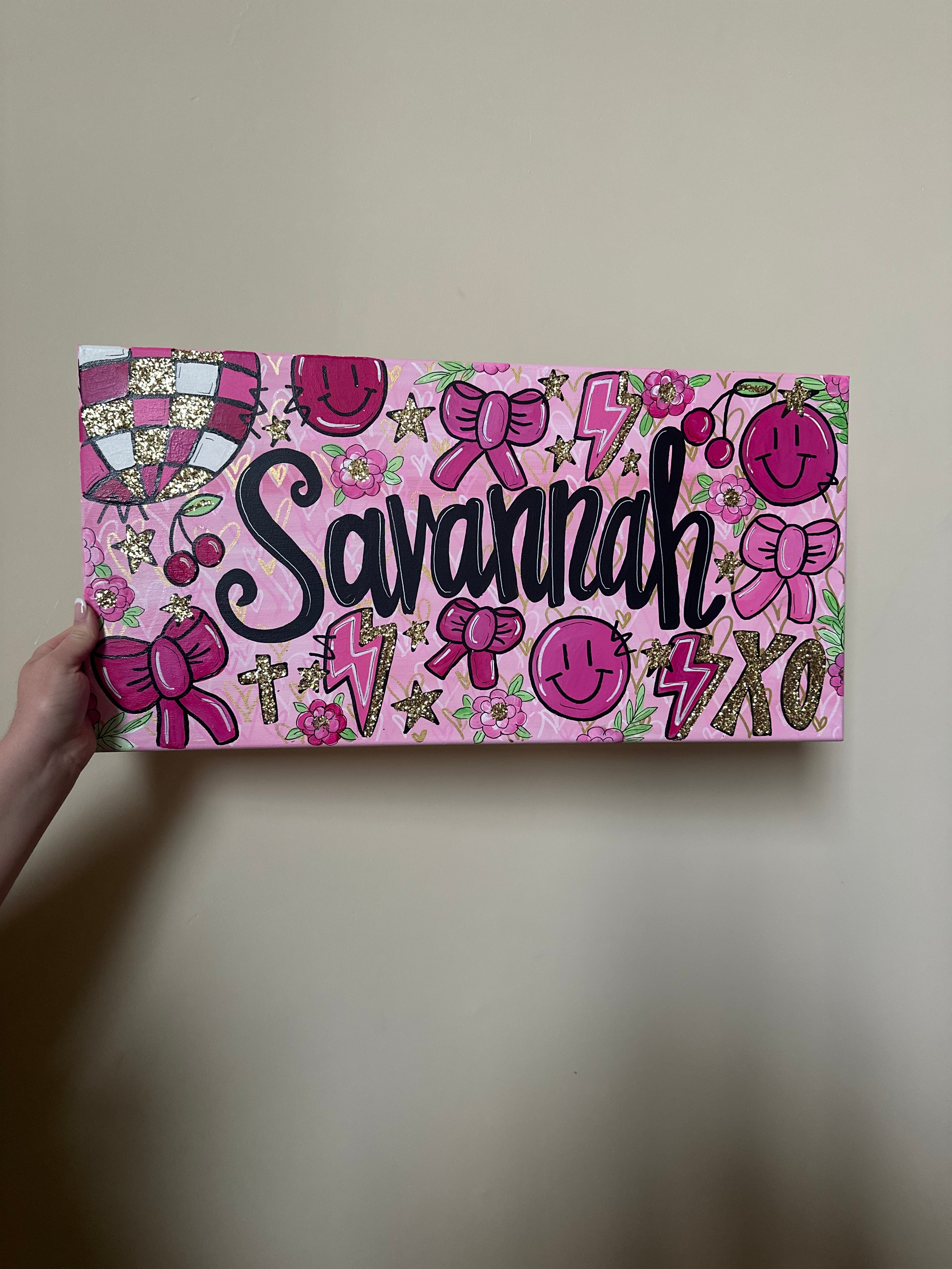 Girly Personalized Name Painting