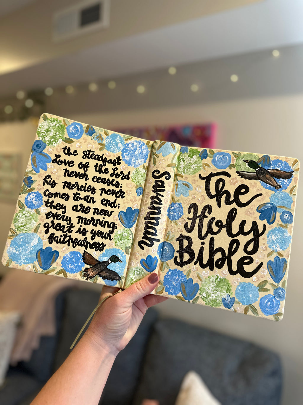Custom Painted Bible
