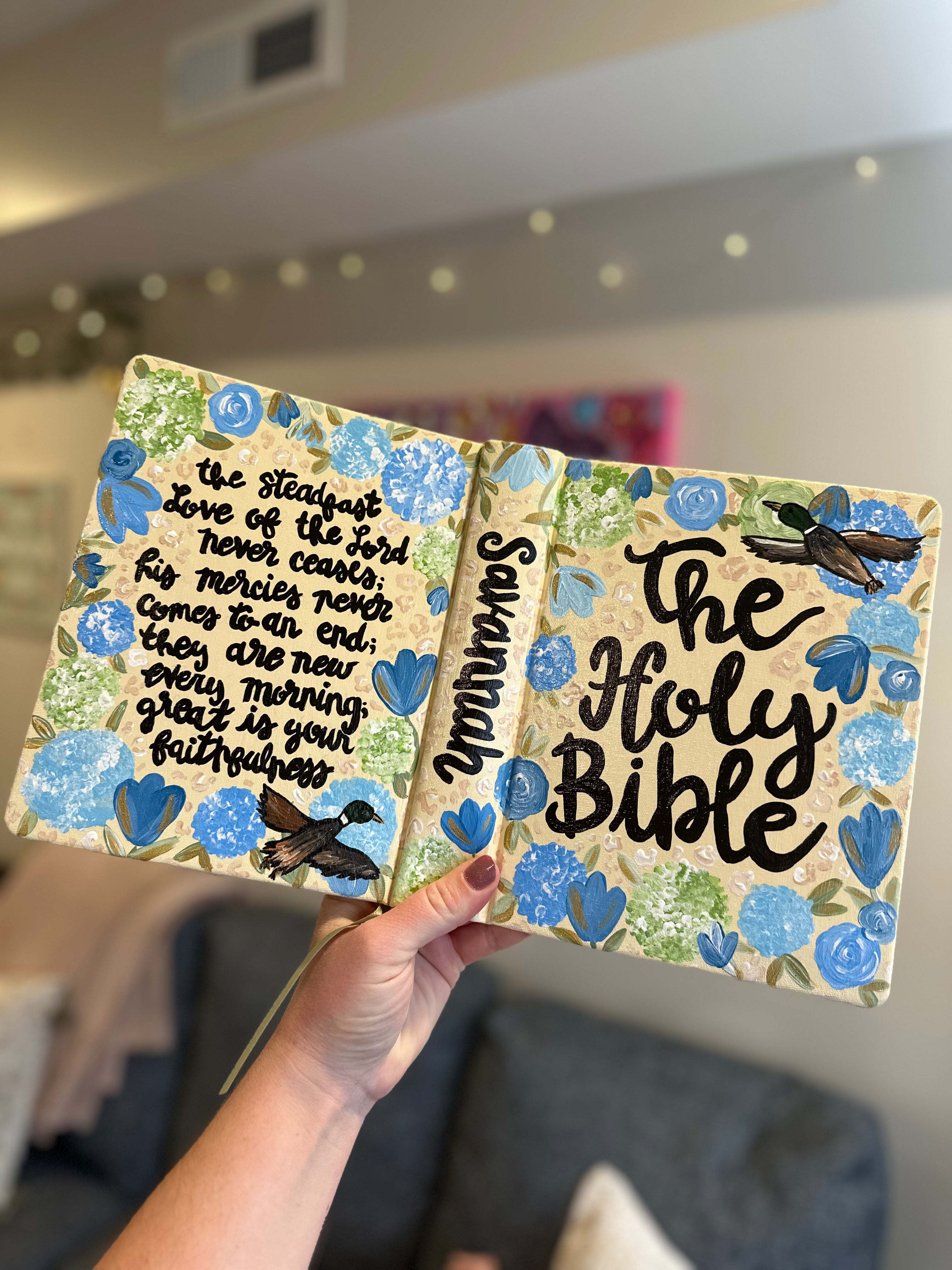 Custom Painted Bible