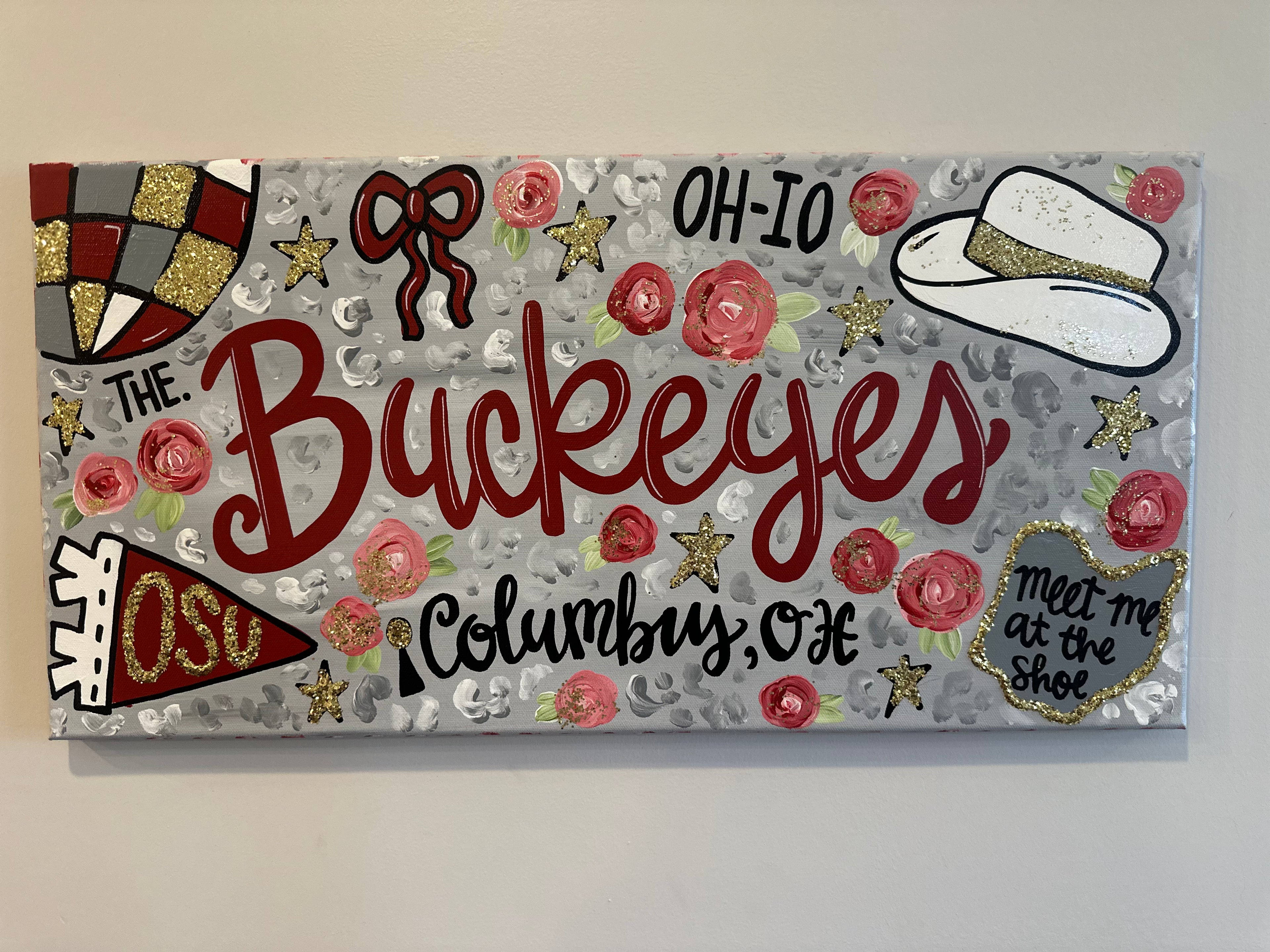 Custom Personalzied 'Viral' College Painting