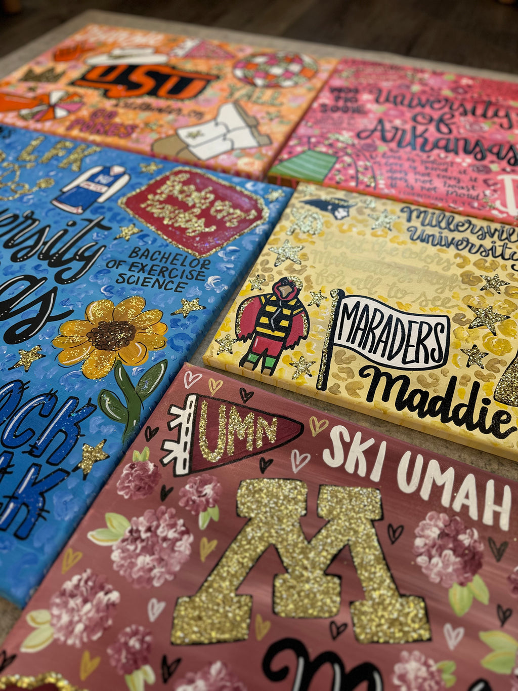 Custom Personalzied 'Viral' College Painting