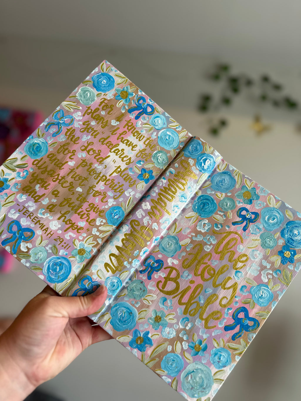 Custom Painted Bible