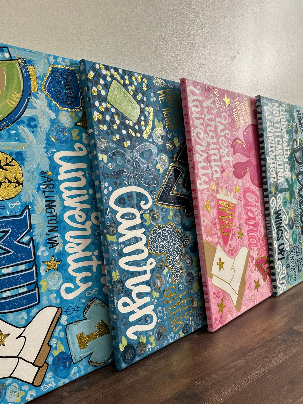 Custom Personalzied 'Viral' College Painting