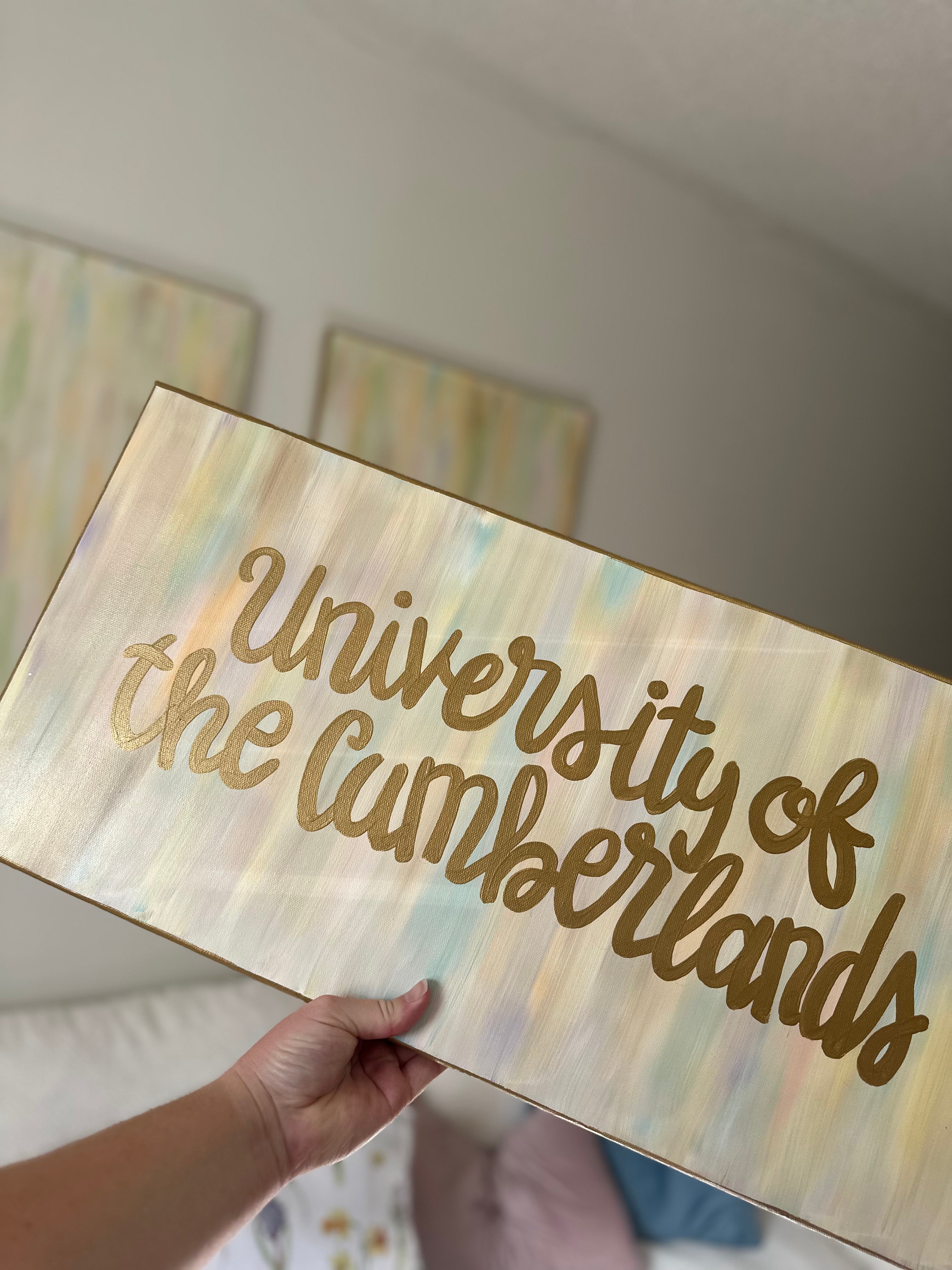 Custom Gold College Painting