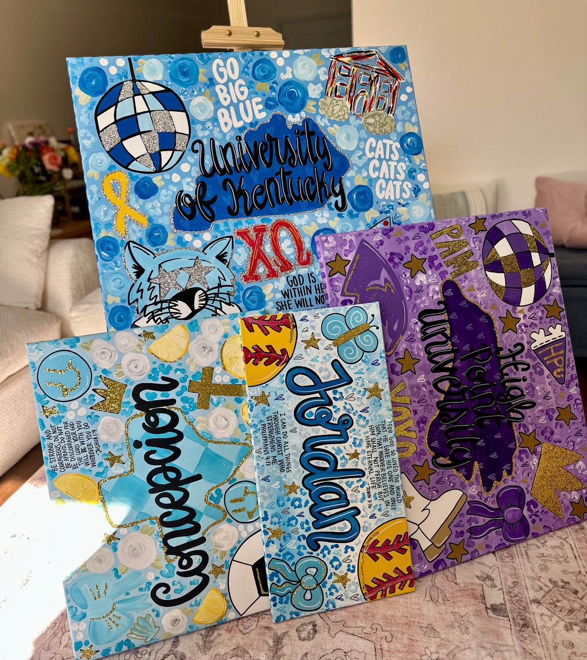 Custom Personalzied 'Viral' College Painting
