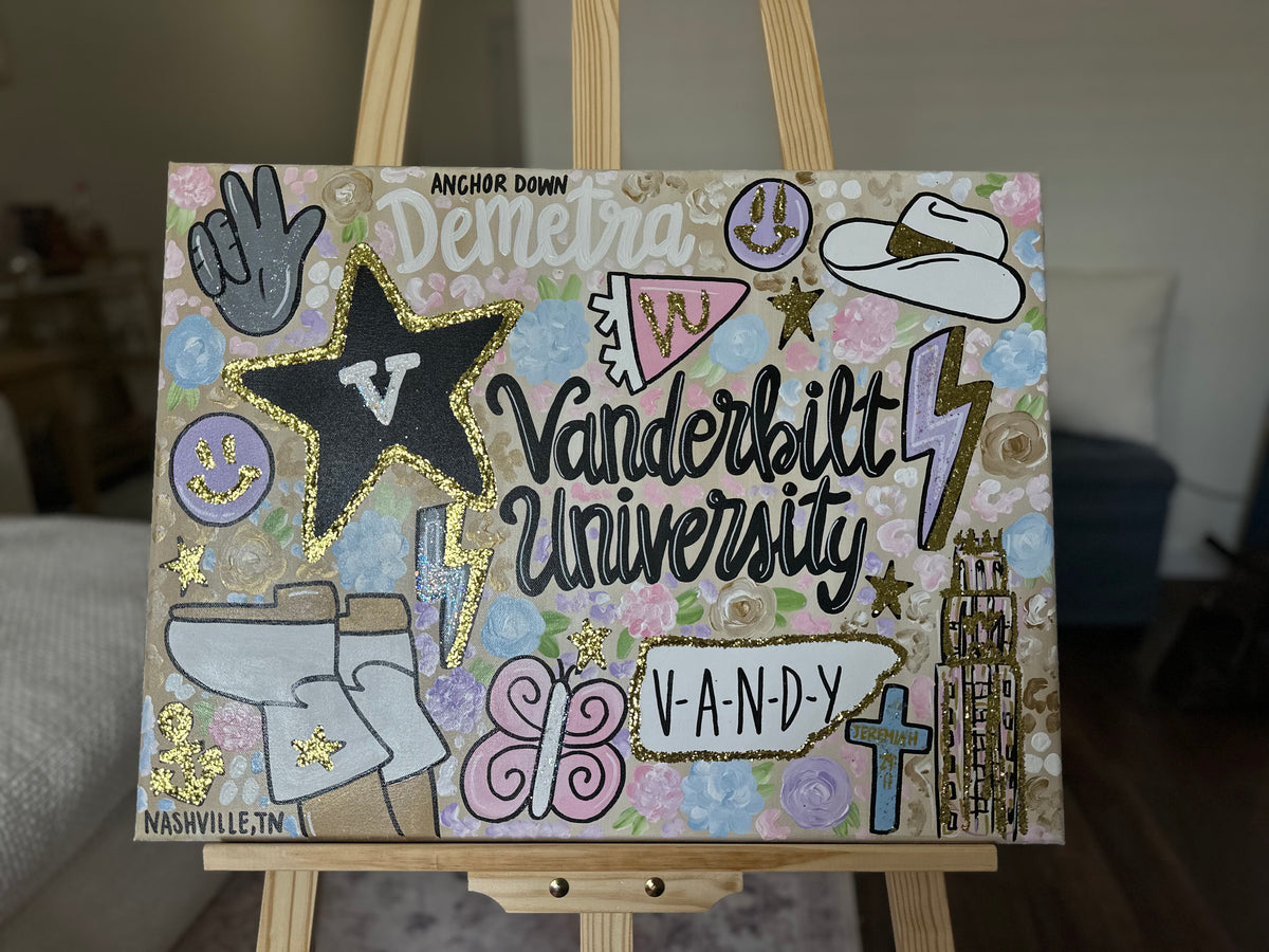 Custom Personalzied 'Viral' College Painting
