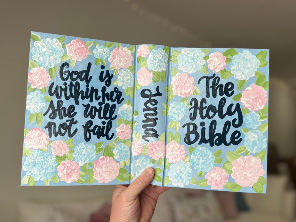 Custom Painted Bible