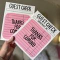 Pink Dorm Guest Check